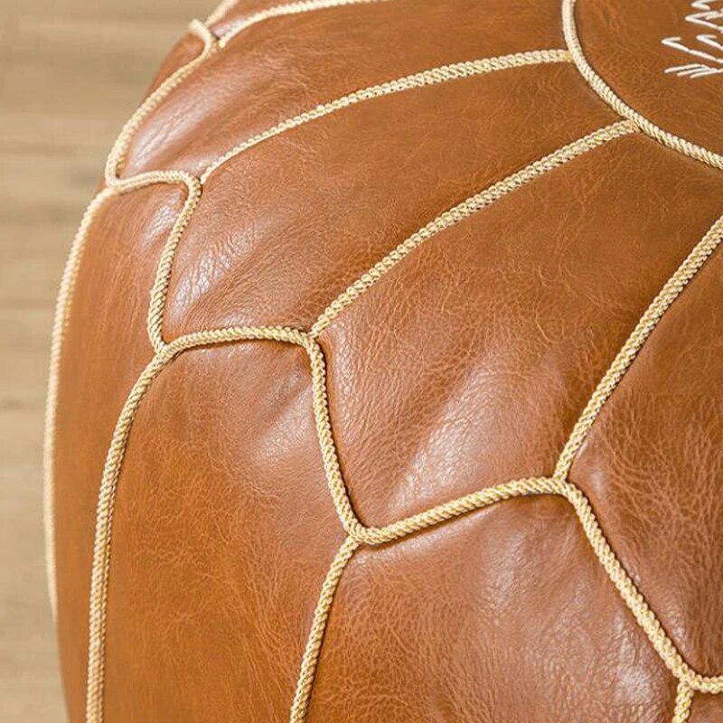 Moroccan Pouf ® - Leather style