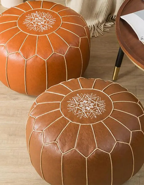 Load image into Gallery viewer, Moroccan Pouf ® - Leather style
