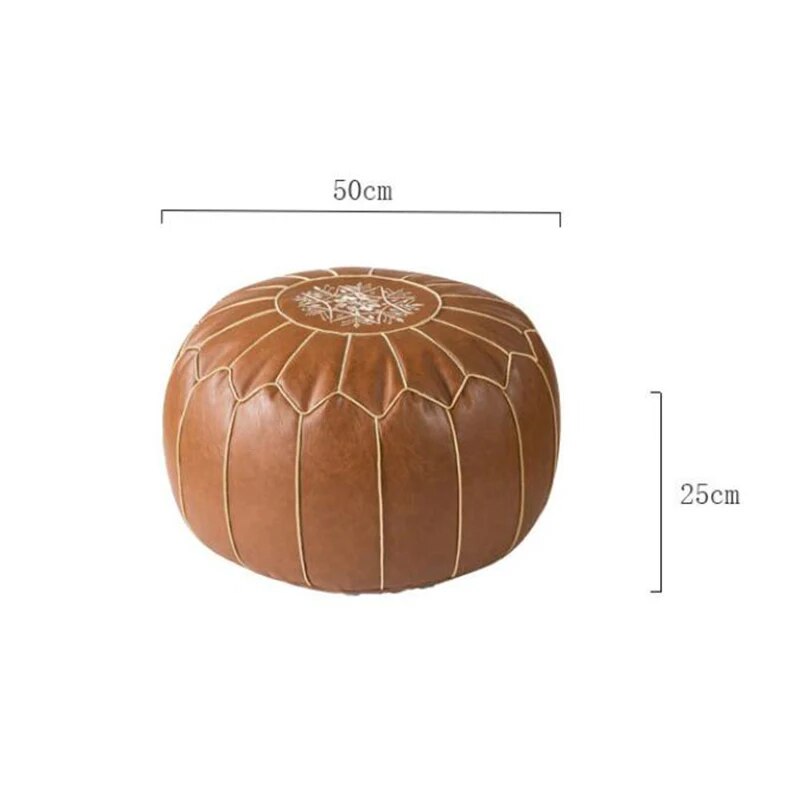 Moroccan Pouf ® - Leather style