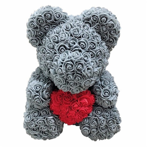 Load image into Gallery viewer, Rose Bear Foam Teddy Bear
