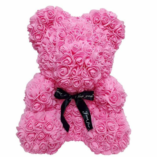 Load image into Gallery viewer, Rose Bear Foam Teddy Bear
