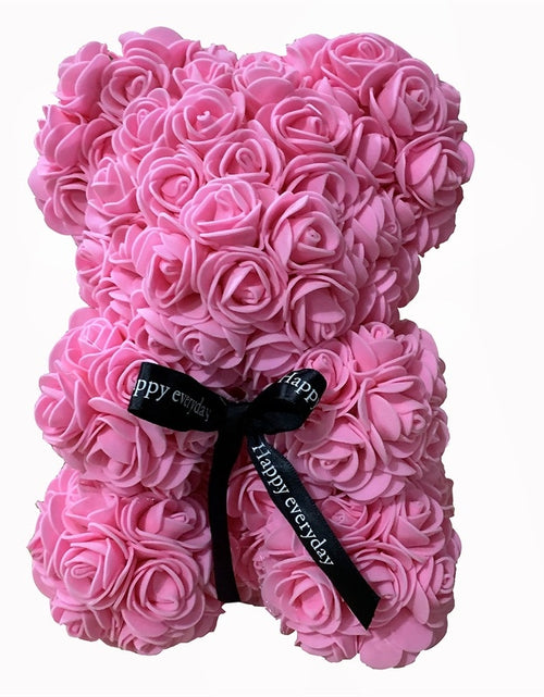 Load image into Gallery viewer, Rose Bear Foam Teddy Bear
