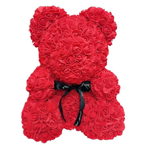 Load image into Gallery viewer, Rose Bear Foam Teddy Bear
