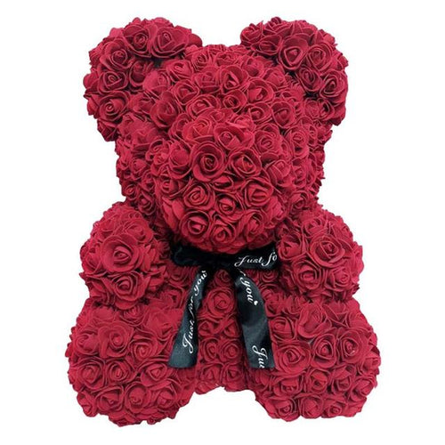 Load image into Gallery viewer, Rose Bear Foam Teddy Bear
