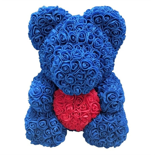 Load image into Gallery viewer, Rose Bear Foam Teddy Bear
